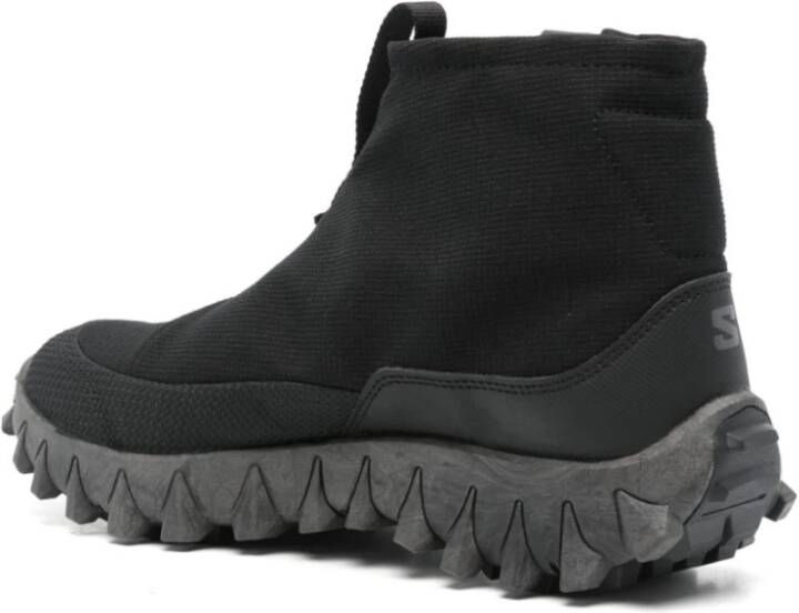 Salomon Zwarte Sneakers met Zijritssluiting Black Heren