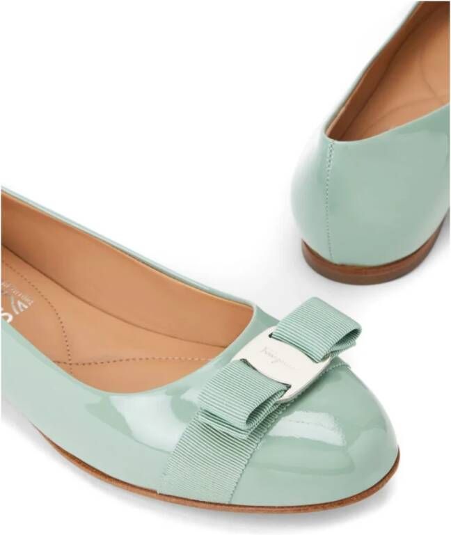 Salvatore Ferragamo Ballerinas Green Dames