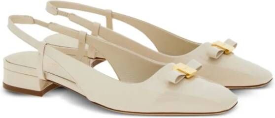 Salvatore Ferragamo Ballerinas White Dames