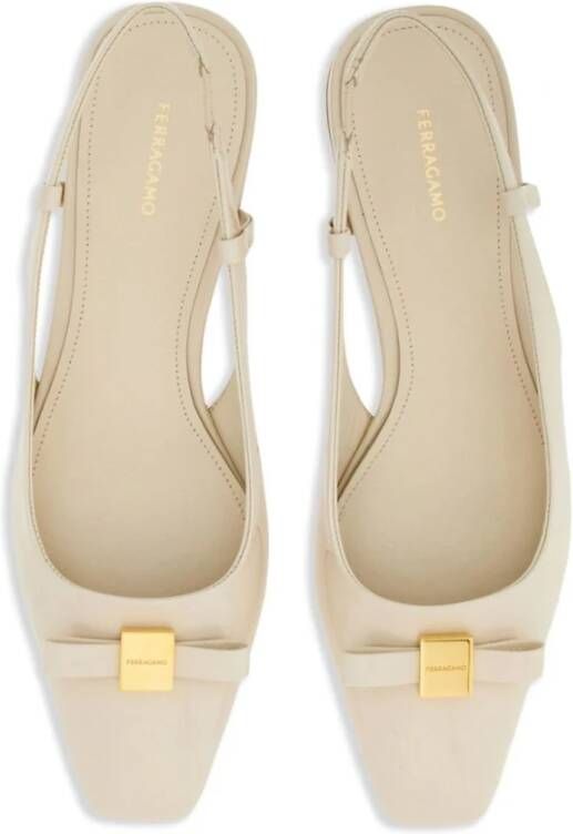 Salvatore Ferragamo Ballerinas White Dames