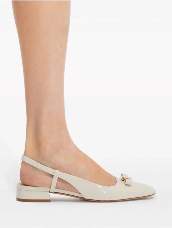 Salvatore Ferragamo Ballerinas White Dames