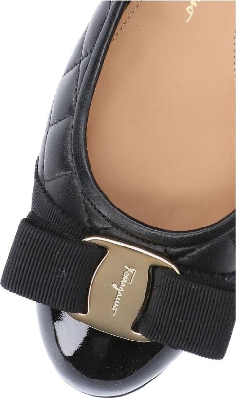 Salvatore Ferragamo Zwarte en grijze ballerina`s Zwart Dames