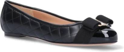 Salvatore Ferragamo Ballerina`s Zwart Dames