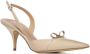 Salvatore Ferragamo Beige Lakleren Hakken met Strik Beige Dames - Thumbnail 2