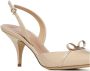 Salvatore Ferragamo Beige Lakleren Hakken met Strik Beige Dames - Thumbnail 4