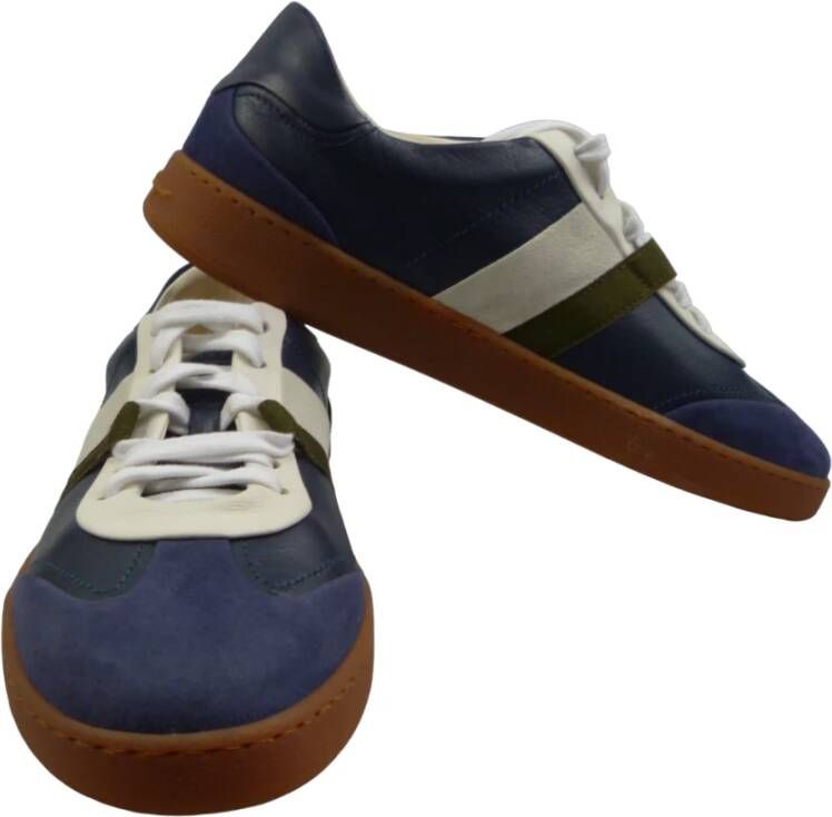 Salvatore Ferragamo Blauwe Sneakers Stijlvolle Schoenen Blue Dames