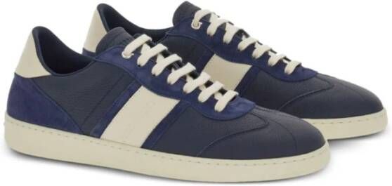 Salvatore Ferragamo Blauwe Sneakers van Korrelleer Blue Heren