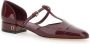 Salvatore Ferragamo Bordeaux Hak Lainette Schoenen Red Dames - Thumbnail 2