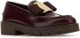 Salvatore Ferragamo Bourgondische Leren Loafers Red Dames - Thumbnail 2