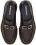 Salvatore Ferragamo Bruin Leren Platte Schoenen Gancini Gesp Brown Heren - Thumbnail 3