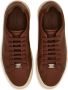 Salvatore Ferragamo Bruine leren lage sneakers Brown Heren - Thumbnail 4