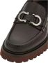 Salvatore Ferragamo Bruine platte loafers met Gancini gesp Brown Heren - Thumbnail 5