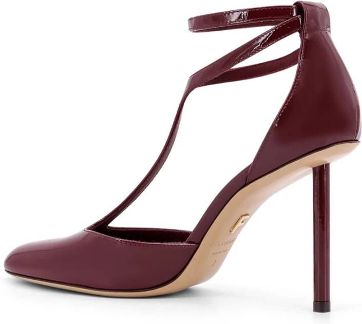 Salvatore Ferragamo Bruine Stiletto Pumps met Verstelbare Band Brown Dames