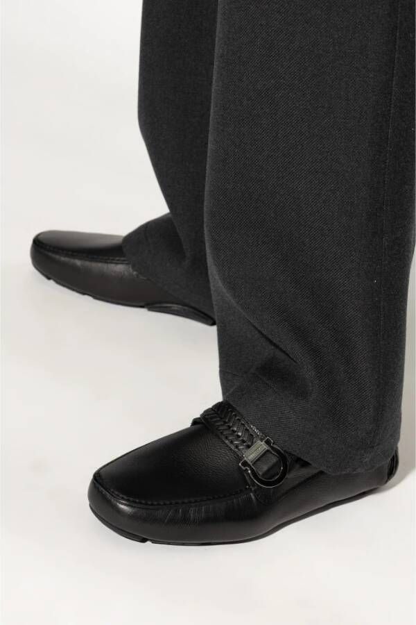 Salvatore Ferragamo Calipso Loafers Black Heren