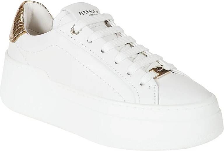 Salvatore Ferragamo Dahlia Sneaker Stijlvolle Schoenen White Dames