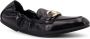 Salvatore Ferragamo Deconstructed leren instapper met gouden detail Black Dames - Thumbnail 2