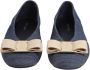 Salvatore Ferragamo Denim Ballerina Elegant Stijlvol Comfortabel Blue Dames - Thumbnail 3