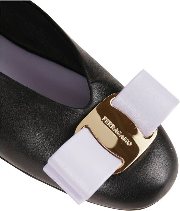 Salvatore Ferragamo Elegante Ballet Flats voor Vrouwen Black Dames