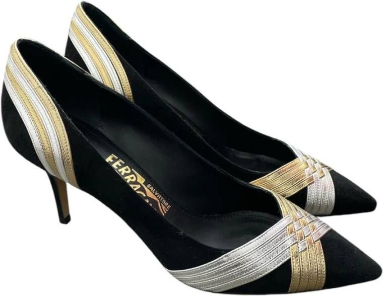 Salvatore Ferragamo Elegante Decollete Schoenen voor Vrouwen Black Dames