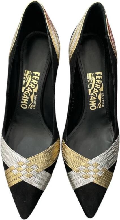 Salvatore Ferragamo Elegante Decollete Schoenen voor Vrouwen Black Dames