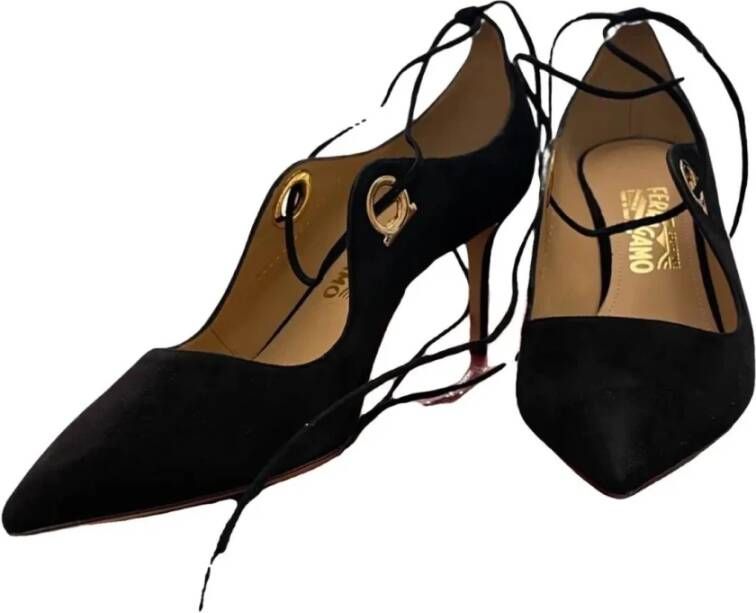 Salvatore Ferragamo Elegante Decollete Schoenen voor Vrouwen Black Dames