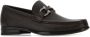 Salvatore Ferragamo Elegante Grandioso Leren Loafers Brown Heren - Thumbnail 2