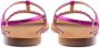 Salvatore Ferragamo Paarse Leren Zomer Sandalen voor Vrouwen Purple Dames - Thumbnail 2