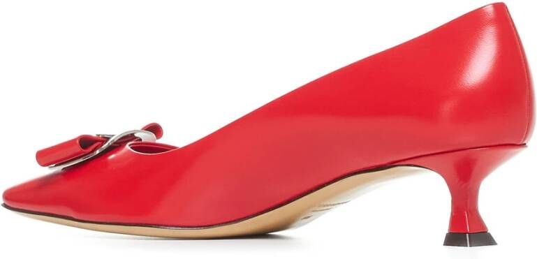 Salvatore Ferragamo Elegante Leren Schoenen Red Dames