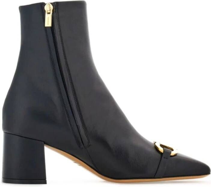 Salvatore Ferragamo Elegante Marilena Zwarte Leren Schoenen Black Dames