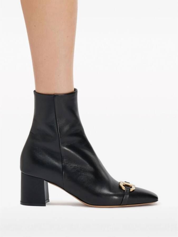 Salvatore Ferragamo Elegante Marilena Zwarte Leren Schoenen Black Dames