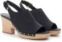 Salvatore Ferragamo Elegante Zwarte Leren Sandalen Black Dames - Thumbnail 3