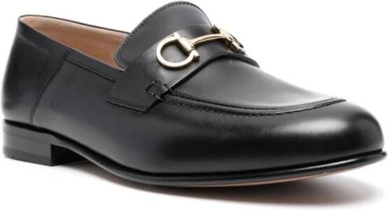 Salvatore Ferragamo Elegante Zwarte Mocassino Schoenen Black Dames