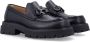 Salvatore Ferragamo Florian Leren Instaploafers met Iconische Gancini-details Black Heren - Thumbnail 2