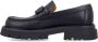 Salvatore Ferragamo Florian Leren Instaploafers met Iconische Gancini-details Black Heren - Thumbnail 3