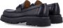 Salvatore Ferragamo Florian Leren Instaploafers met Iconische Gancini-details Black Heren - Thumbnail 4