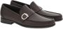 Salvatore Ferragamo Gancini Leren Loafers Brown Heren - Thumbnail 2