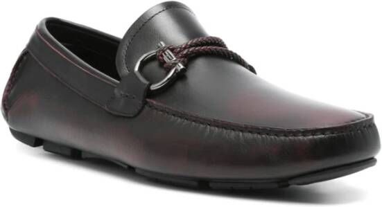 Salvatore Ferragamo Gancini-ornament loafers Brown Heren