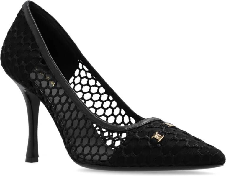 Salvatore Ferragamo Gehakte schoenen Kristen Black Dames