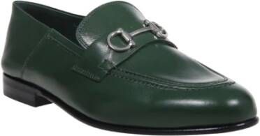 Salvatore Ferragamo Groene Ottone Loafer Schoenen Green Dames