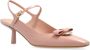 Salvatore Ferragamo Roze leren slingback pumps Pink Dames - Thumbnail 4