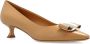 Salvatore Ferragamo Hakken 'Zelma' door Beige Dames - Thumbnail 6