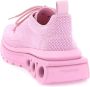 Salvatore Ferragamo Hardloopschoenen met mesh en leren inzetstukken Pink Dames - Thumbnail 3