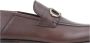 Salvatore Ferragamo Heren Slip-On Loafers Leren Schoenen Brown Heren - Thumbnail 2