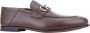 Salvatore Ferragamo Heren Slip-On Loafers Leren Schoenen Brown Heren - Thumbnail 3