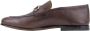 Salvatore Ferragamo Heren Slip-On Loafers Leren Schoenen Brown Heren - Thumbnail 4