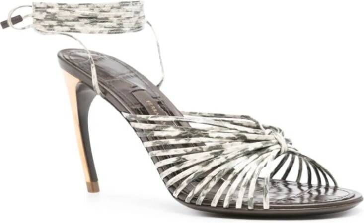 Salvatore Ferragamo High Heel Sandals Gray Dames