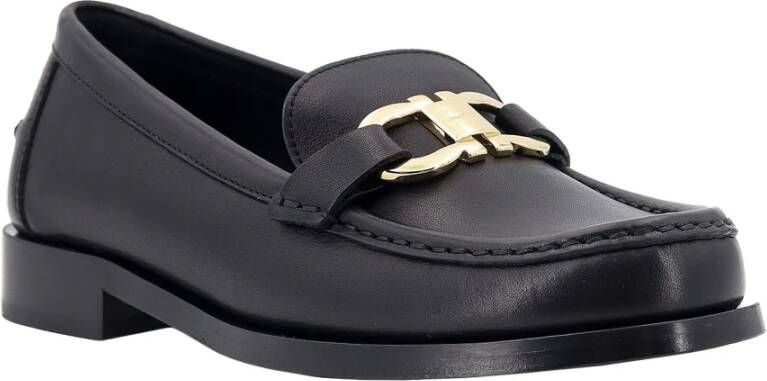 Salvatore Ferragamo Iconische Gancini Leren Loafer Black Dames