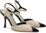 Salvatore Ferragamo Ivoor leren Slingback met Stiletto hiel Beige Dames - Thumbnail 3