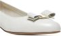 Salvatore Ferragamo Ivoorleren Pumps met Strik Beige Dames - Thumbnail 4