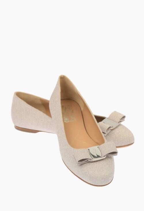 Salvatore Ferragamo Klassieke leren instapper Gray Dames